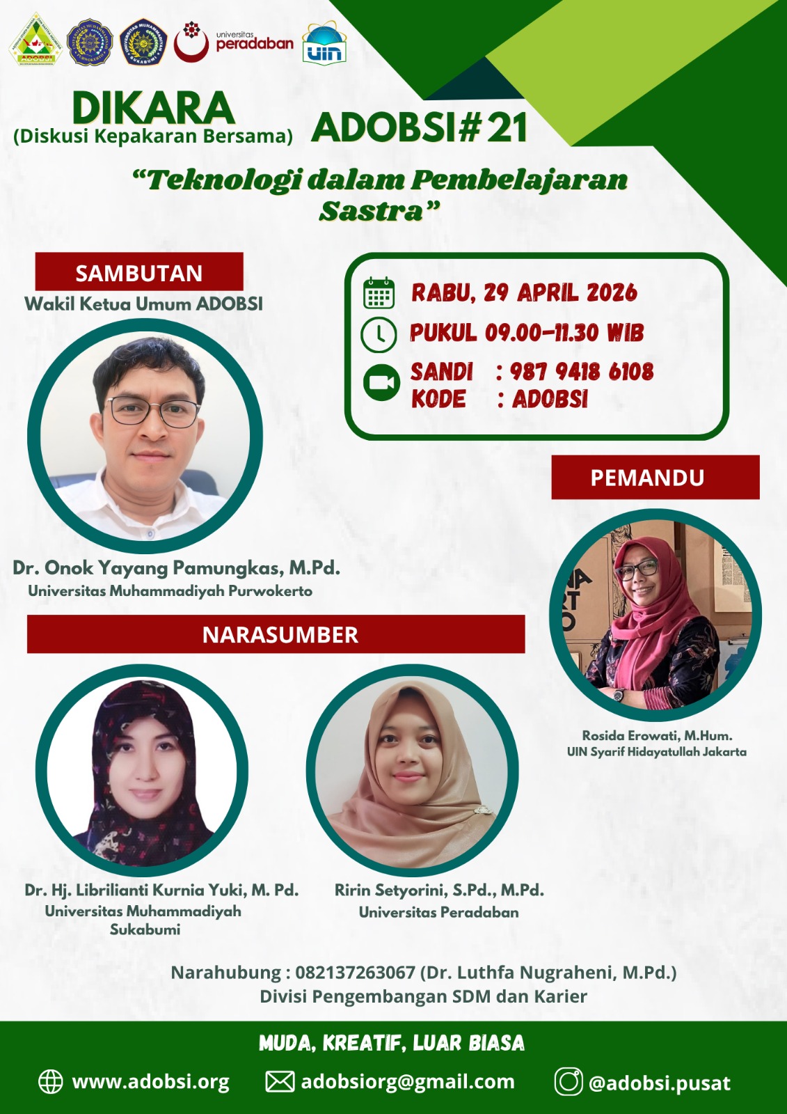 Diskusi Kepakaran Bersama (DIKARA) ADOBSI #21